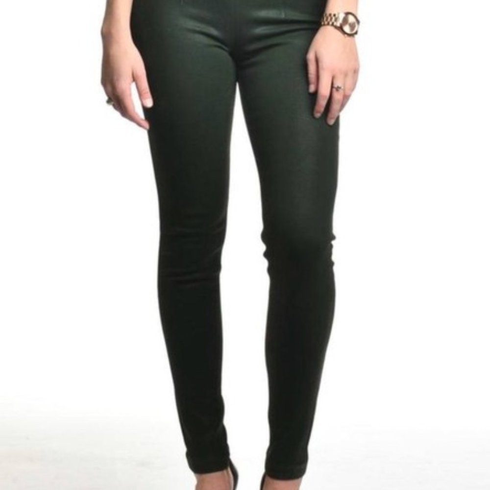 SOLD Design Lab Green Coated Skins Skinny Jeans - Sz. S/26 $198+tax Retail